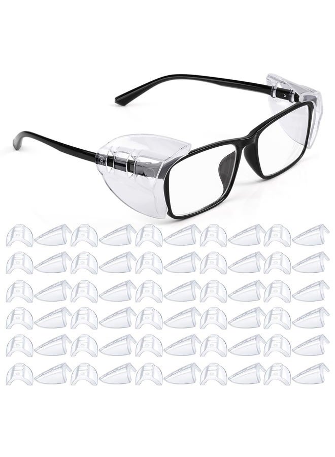 MELASA 30 Pairs Safety Glasses Side Shields For Prescription glasses, Eye Protection Glasses Shields, Fits S to L Eyeglasses - Image 1