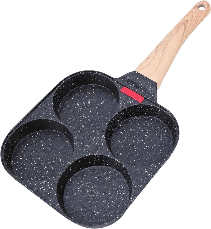 RiToEasysports Nonstick Frying Pan, Stone Coated 4 Cup Omelette Skillet for Gas Stove Cooking, for Home Chefs Families Making Eggs Pancakes Crepes Breakfast - Image 5