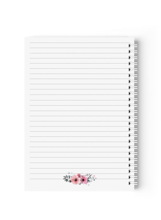 آش دفتر ملاحظات عربي  سلك يمين  مقاس A5 للمدرسة ، الجامعة ، العمل  بعبارة ايجابية باللغة العربية ، 100 ورقة متعدد الألوان - Image 3