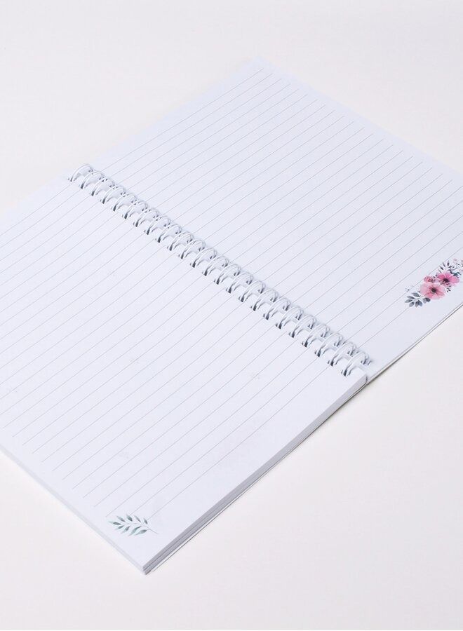 آش دفتر ملاحظات عربي  سلك يمين  مقاس A5 للمدرسة ، الجامعة ، العمل  بعبارة ايجابية باللغة العربية ، 100 ورقة متعدد الألوان - Image 5