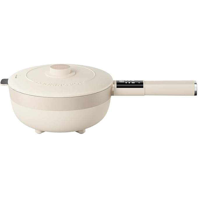 OIDIRE Non Stick Deep Fry Pan 3L NonStick Saucepan With Lid And 12H Timer 1200W Cooker For Steak Hot Pot Tom Yum Fried Rice Ramen Oatmeal Soup With 5 Power Adjustable - Image 2