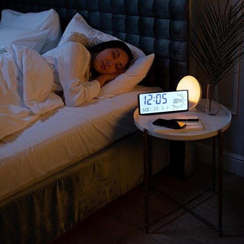 Digital Visual Timer with 60Minute Countdown 3 Levels Brightness for Effective Time Management in Studies and Cooking Date Function - Image 2