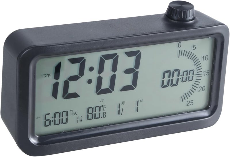 Digital Visual Timer with 60Minute Countdown 3 Levels Brightness for Effective Time Management in Studies and Cooking Date Function - Image 1