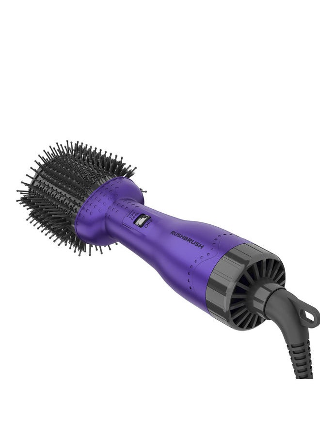 Rush Brush - V2 Pro Purple Ion Technology Wide Oval Design 1300W  3Heat/Speed - Image 1