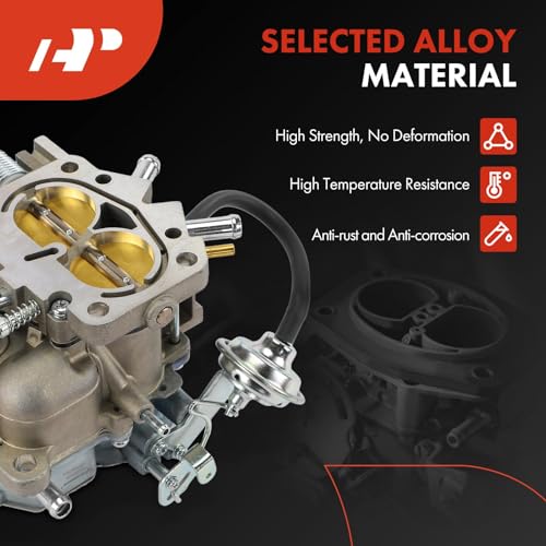 A-Premium كربوراتير A-Premium ذو أسطوانة مزدوجة متوافق مع دودج كرايسلر 318 1967-1980 5.2L، بليموث 1966-1973 مع محرك -273-318، استبدال# A610، EA-8871-12422، خنق ميكانيكي - Image 5