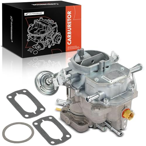 A-Premium كربوراتير A-Premium ذو أسطوانة مزدوجة متوافق مع دودج كرايسلر 318 1967-1980 5.2L، بليموث 1966-1973 مع محرك -273-318، استبدال# A610، EA-8871-12422، خنق ميكانيكي - Image 1
