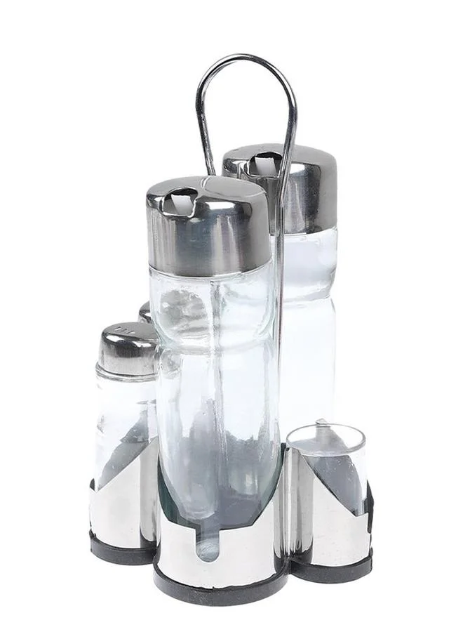 Orchid Glass 5-Pieces Spice Jar Set