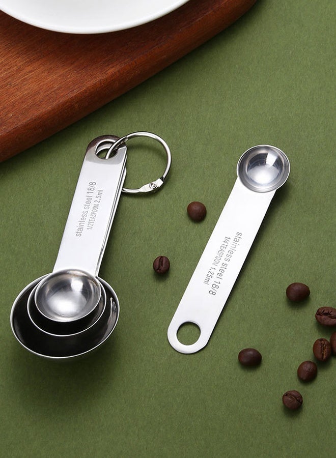Morlife Stainless Steel Measuring Spoons Swing Tag Set of 4 - Image 4