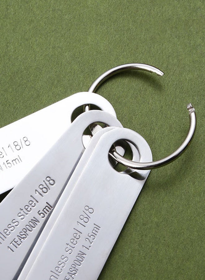 Morlife Stainless Steel Measuring Spoons Swing Tag Set of 4 - Image 5