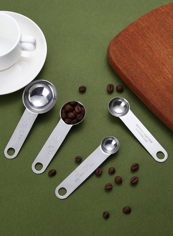 Morlife Stainless Steel Measuring Spoons Swing Tag Set of 4 - Image 2