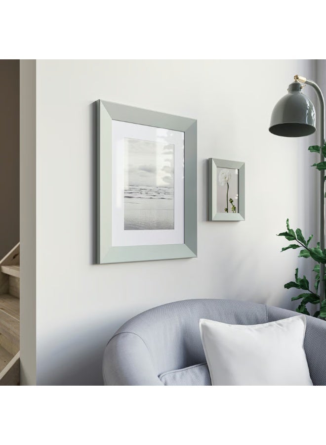 Selecto Hub Wall Picture Frame, Wall Hanging Photo Frame, Mounted Frame for Home, Office (Plastic & Fibreboard) Grey-green, 30 x 40 cm - Image 3