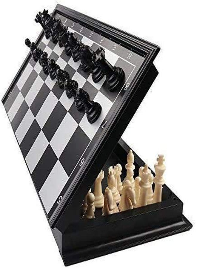 LONGMIRE Magnetic Educational Toys Travel Chess Set with Folding Chess Board Prefect Gift for Kids and Adults Multicolor (Black) - Image 2