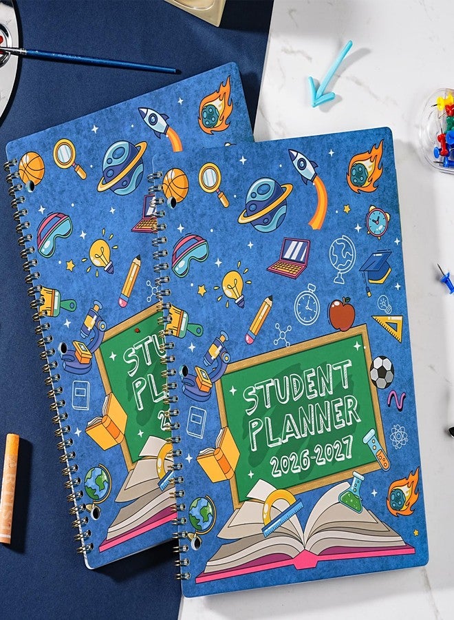Journaltastic Student Planner 2026-2027 - Student Planner, School Planner 2026-2027, August 2026 - June 2027, 8.5" x 11", 26-27 Academic Planner with 3-Hole Punched, Colourful Monthly Tabs & Stickers, Calendar for Middle or High School - Image 2