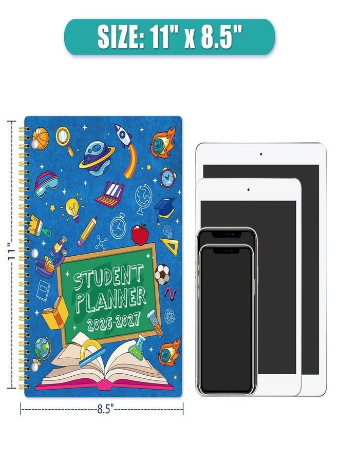 Journaltastic Student Planner 2026-2027 - Student Planner, School Planner 2026-2027, August 2026 - June 2027, 8.5" x 11", 26-27 Academic Planner with 3-Hole Punched, Colourful Monthly Tabs & Stickers, Calendar for Middle or High School - Image 3