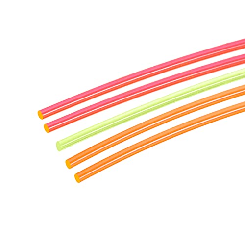 MECCANIXITY Fiber Optic Rods PMMA 1.5mmx20cm for Sight Filament Red, Green, Orange 1 Set Pack of 5 - Image 1