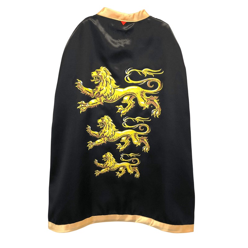 Liontouch - Triple Lion King Cape | 3-8 Years - One Size Fits All | Medieval Pretend Play Toy Cloak for Boys Ready for Adventure | Roleplay, Dress Up, Fancy Dresses & Royal Costumes for Kids - Image 1