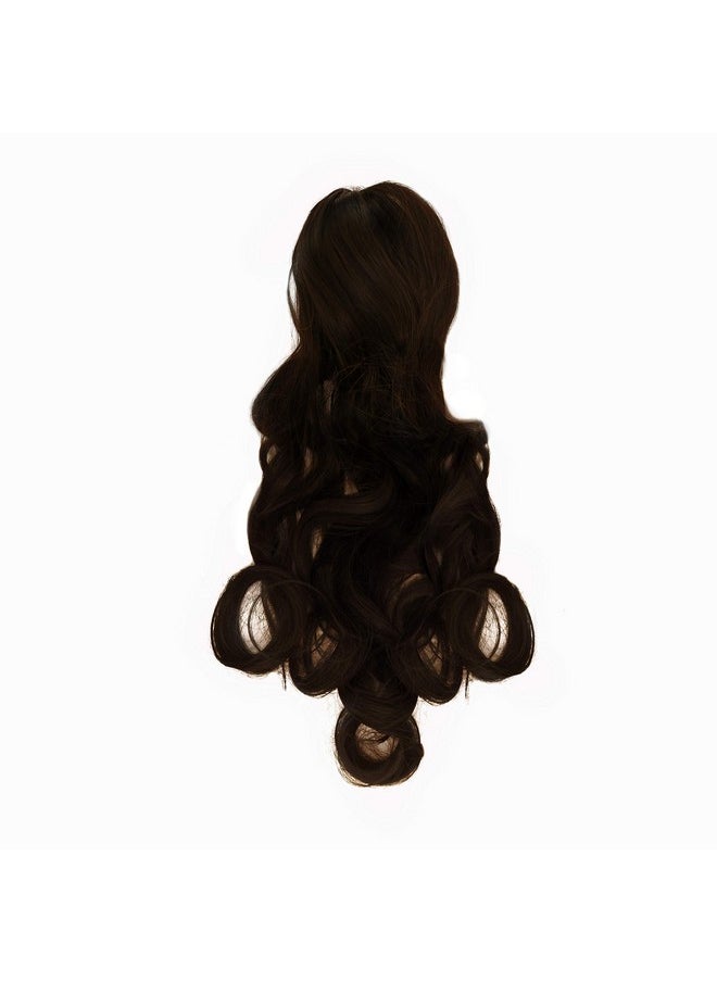 Rapidsflow - Curly Clutcher Ponytail Hair Extensions For Women And Girls (Dark Brown) 150 Pack Of 1Pc - Image 1