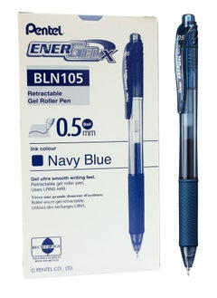Pentel 12-Piece Energel Gel Ink Pen 0.5mm Tip Navy Blue Ink  - Image 1