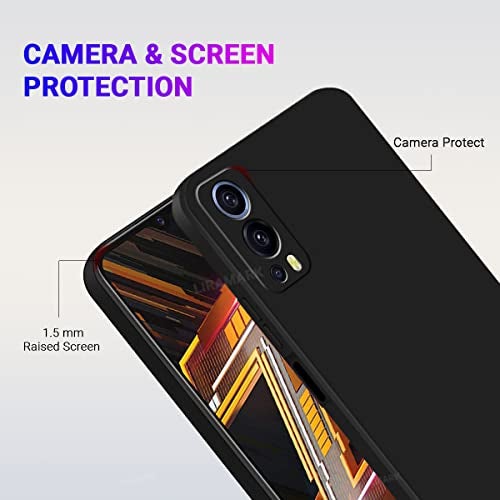 LIRAMARK Silicone Soft Back Cover Case for iQOO Z3 5G (Silicone Black) - Image 3