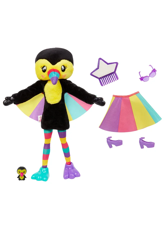 Barbie Barbie️ Cutie Reveal Barbie Jungle Friends Series - Toucan