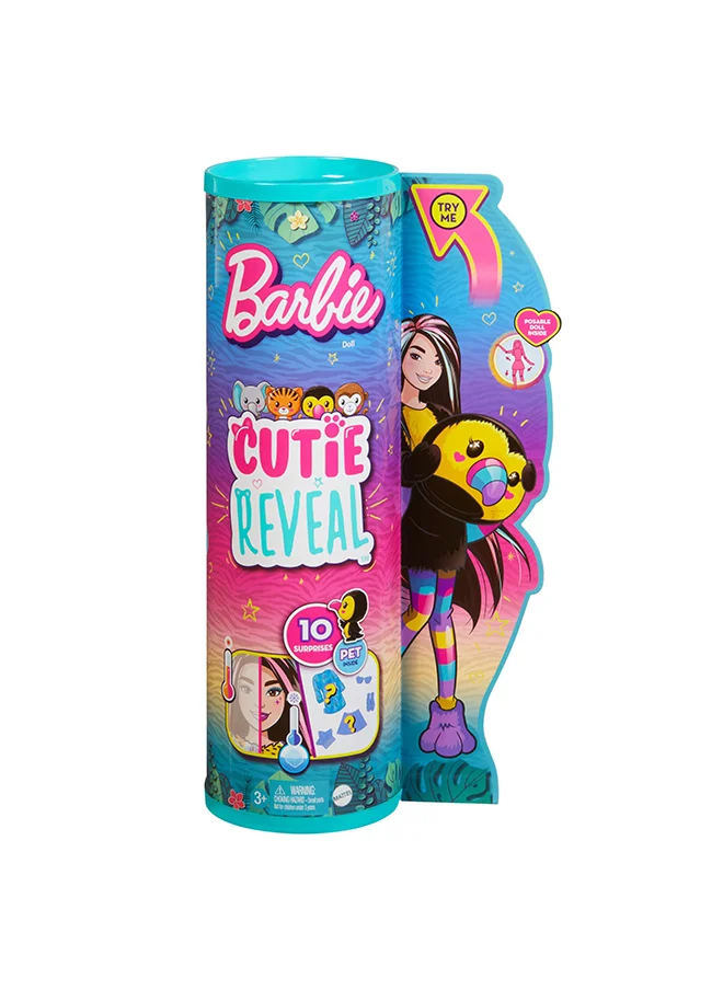 Barbie Barbie️ Cutie Reveal Barbie Jungle Friends Series - Toucan