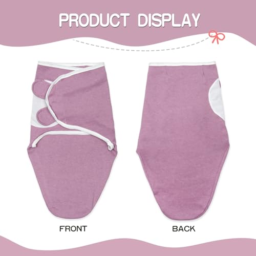 Pedolltree Reborn Baby Dolls Accessories Purple Swaddle Blanket Hat 2 Pcs Set for 1722 Inch Reborn Doll Newborn Baby Girl - Image 5