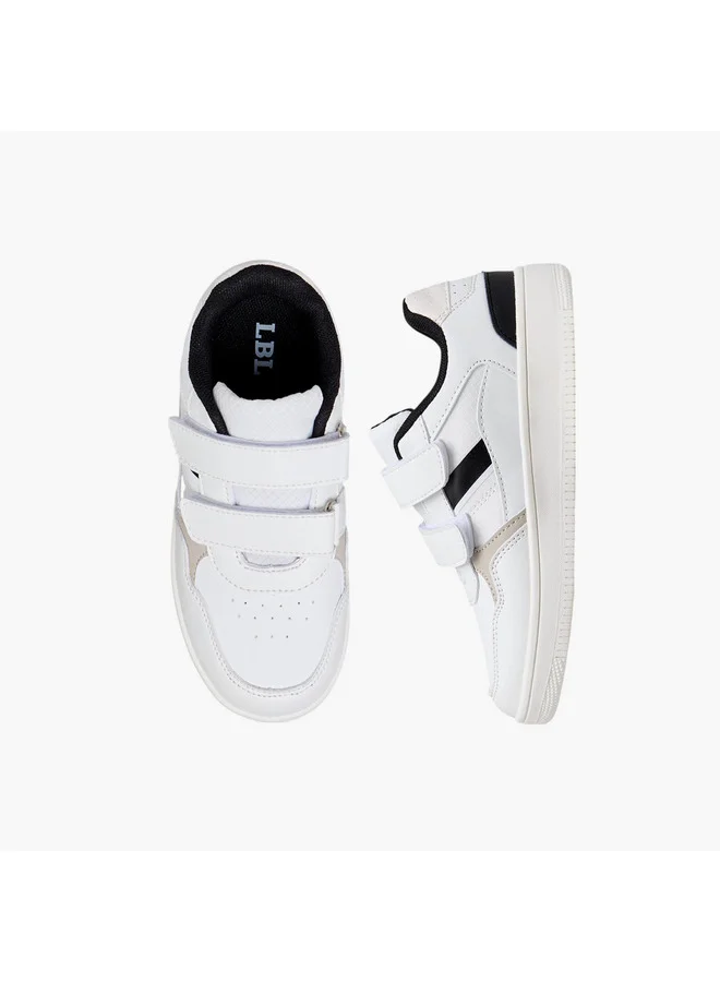 LBL by Shoexpress Boys Panelled Sneakers with Hook and Loop Closure