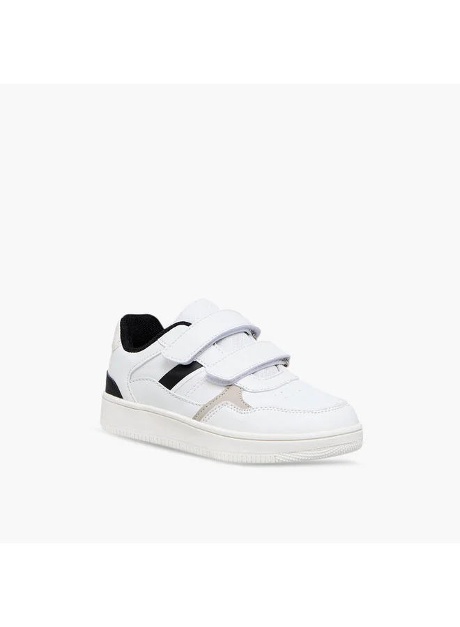 LBL by Shoexpress Boys Panelled Sneakers with Hook and Loop Closure