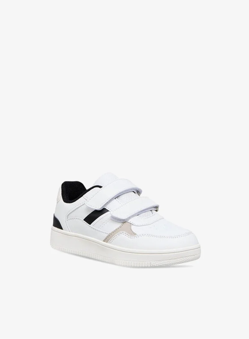 LBL by Shoexpress Boys Panelled Sneakers with Hook and Loop Closure