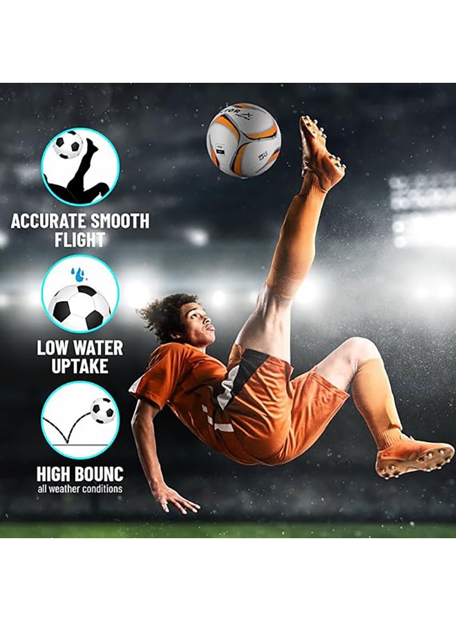 Vector X Panther Thermofusion Football | Size 5 | Moulded | Machine Stitched | Professional | Soccer Ball | Match | Training | Practice - Image 3