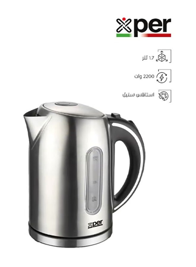 XPER Kettle 2200 watt Steel 1.7 Liter | XPK-SM19 - Image 1