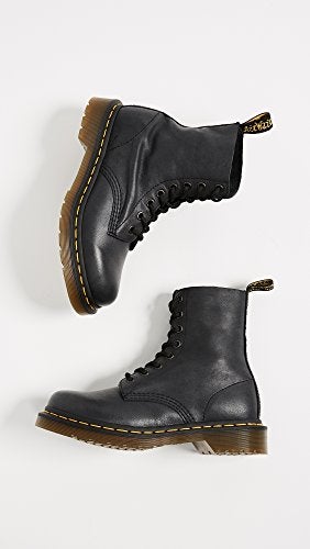 Dr Martens د. مارتنز، حذاء نسائي 1460 باسكال جلد فيرجينيا 8 عيون، أسود، 10 - Image 5