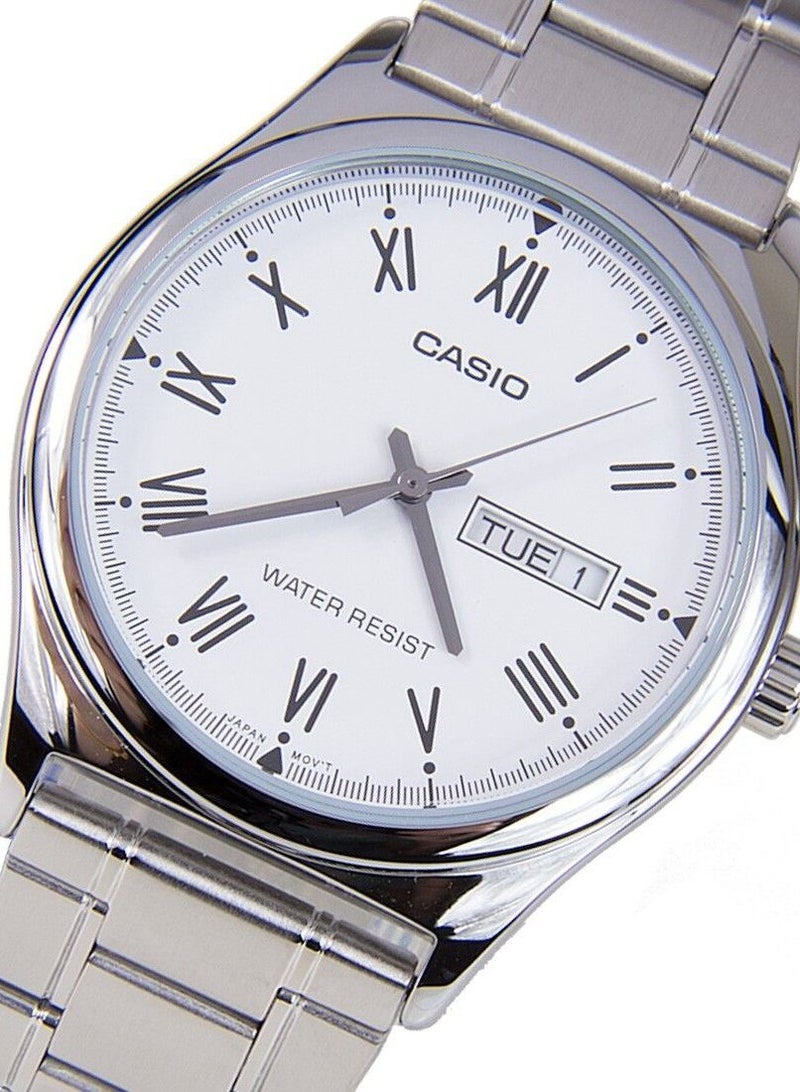 Casio Stainless Steel Day And Date Display Analog Couple Watch MTP/LTP-V006D-7BUDF - Image 2