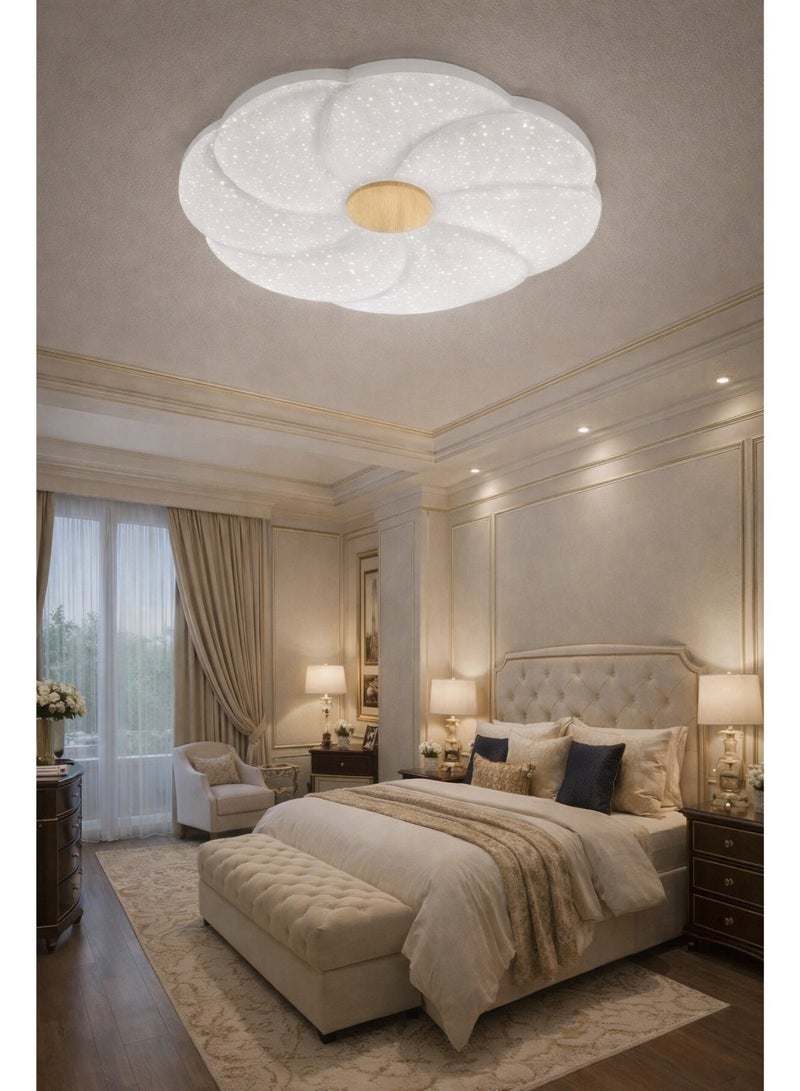 AL THURAYAT Ceiling light LED 40cm with a modern and elegant design, featuring 3 lighting colors. This LED ceiling light is suitable for bedrooms, living rooms, and dining rooms. - Image 1