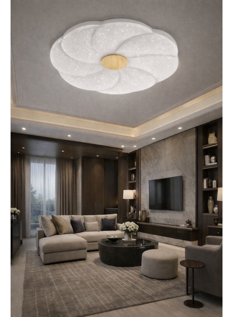 AL THURAYAT Ceiling light LED 40cm with a modern and elegant design, featuring 3 lighting colors. This LED ceiling light is suitable for bedrooms, living rooms, and dining rooms. - Image 2