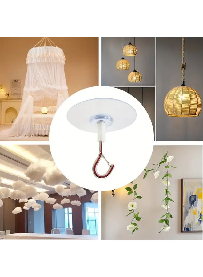 Transparent Self-Adhesive Waterproof Ceiling Hooks 3pcs Multifunctional For Balloon Wind Chimes - Image 3