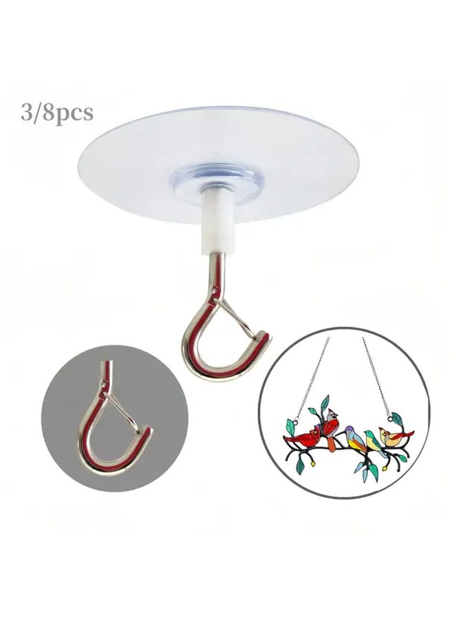 Transparent Self-Adhesive Waterproof Ceiling Hooks 3pcs Multifunctional For Balloon Wind Chimes - Image 1