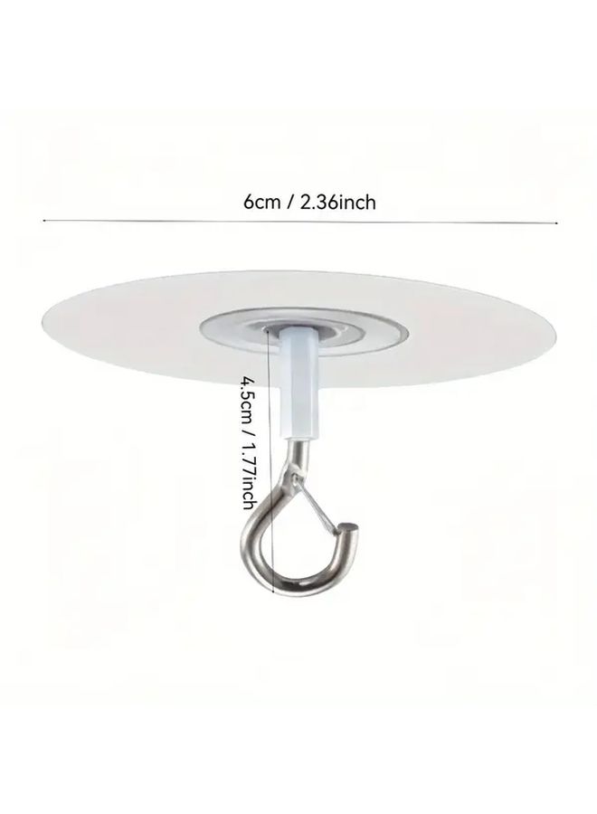 Transparent Self-Adhesive Waterproof Ceiling Hooks 3pcs Multifunctional For Balloon Wind Chimes - Image 4