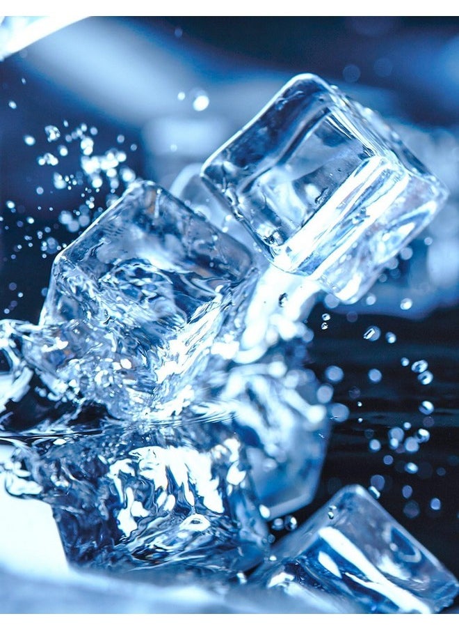 DomeStar - Clear Fake Ice Cubes, 20 Pcs 0.8" Plastic Ice Cubes Acrylic Clear Ice Rock Diamond Crystals Square Fake Ice Cubes Display For Home Decoration Wedding Centerpiece Vase Fillers - Image 1