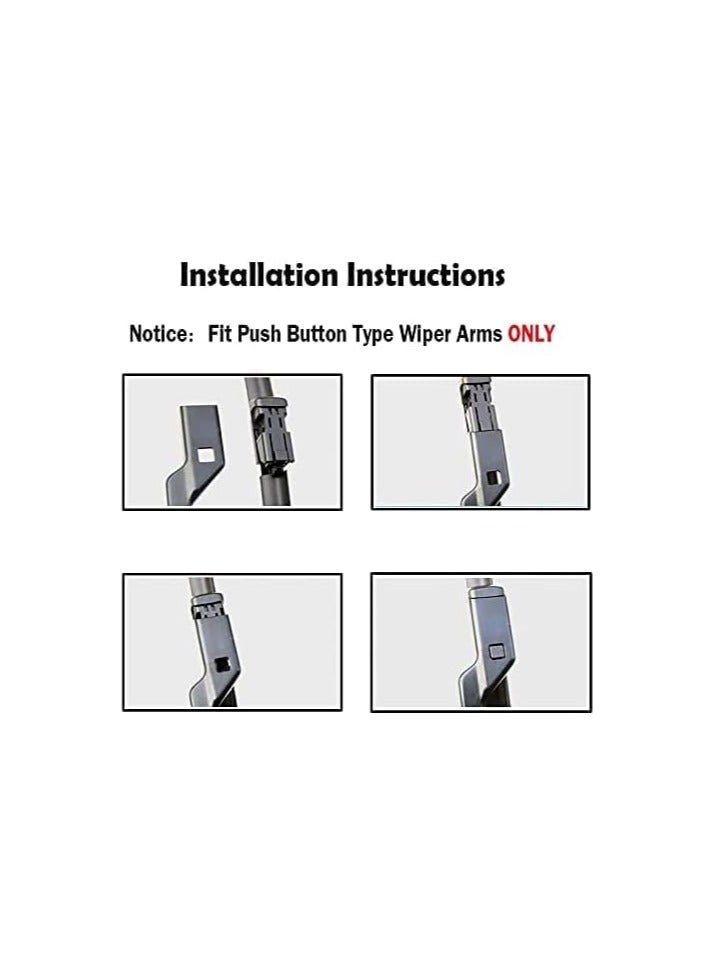 Windscreen Wipers For Subaru Impreza XV GK GT 2017 To 2020 Windshield Wiper Front Window - Image 5