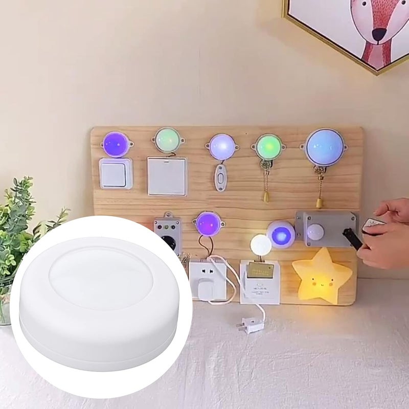 klarako Montessori Busy Board Material Kit Plug Socket Electrical Switch for Toddlers Educatiol Toy Learning Activities for Practical Skills Toy for Kids - Clap Sensor Light - Image 5