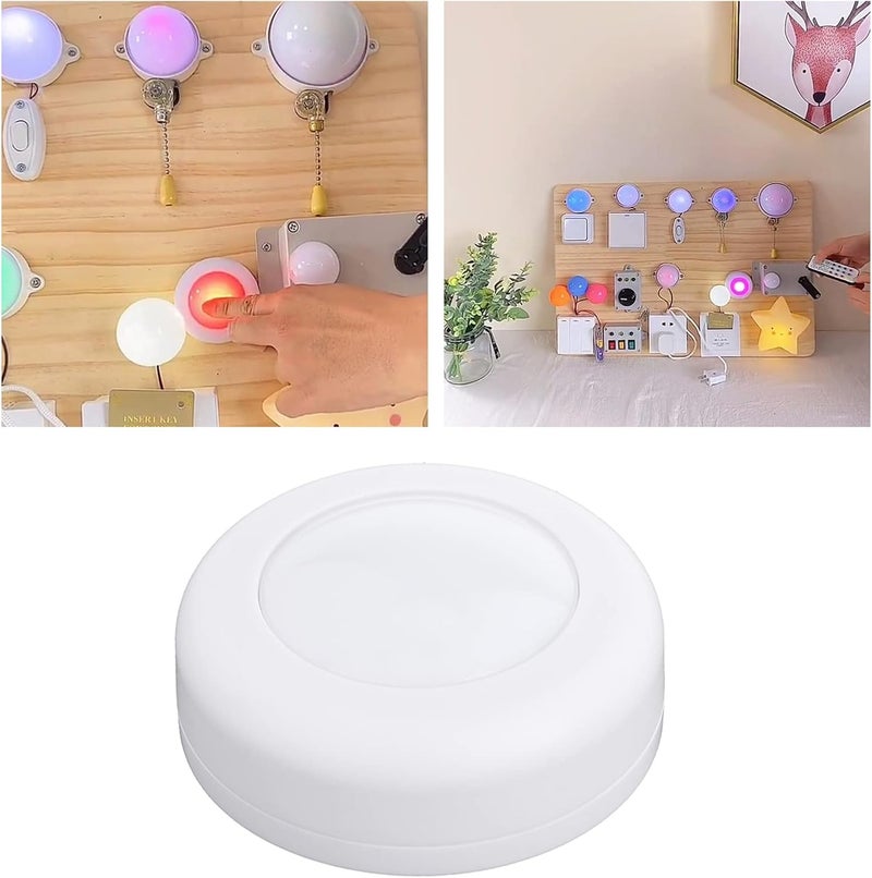 klarako Montessori Busy Board Material Kit Plug Socket Electrical Switch for Toddlers Educatiol Toy Learning Activities for Practical Skills Toy for Kids - Clap Sensor Light - Image 4