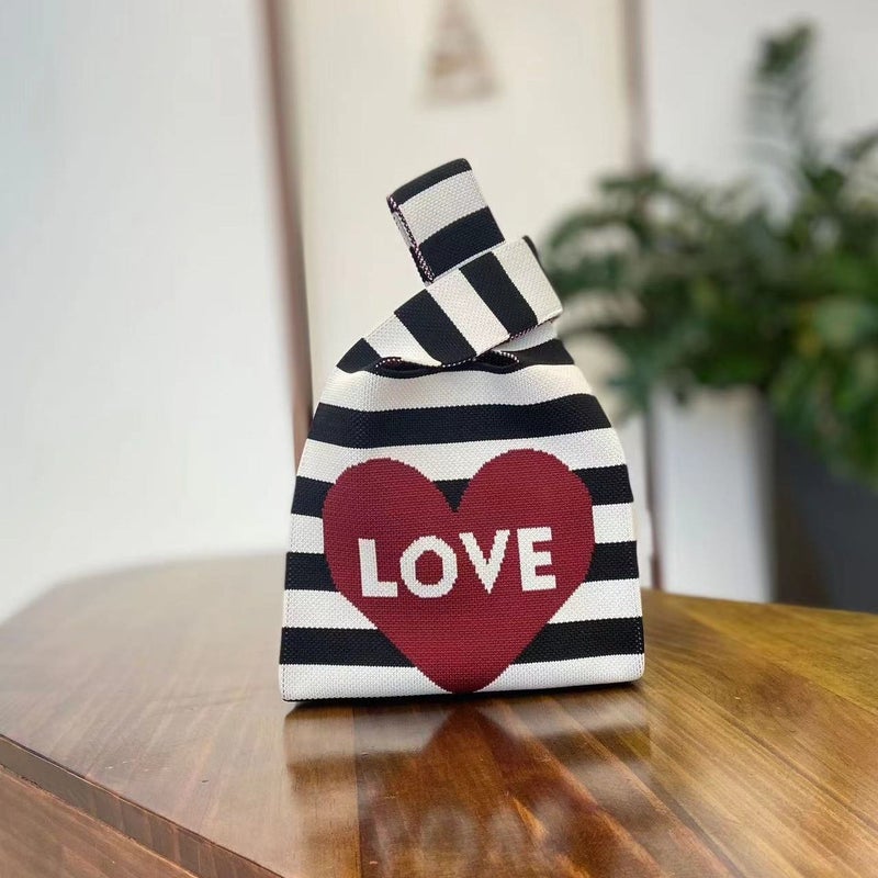 Woven Handbag Korean And Japanese Versatile Tote Bag Casual Women'S Bag Women'S Knitted Bag 2025 Handbag Woven Trend - Image 3