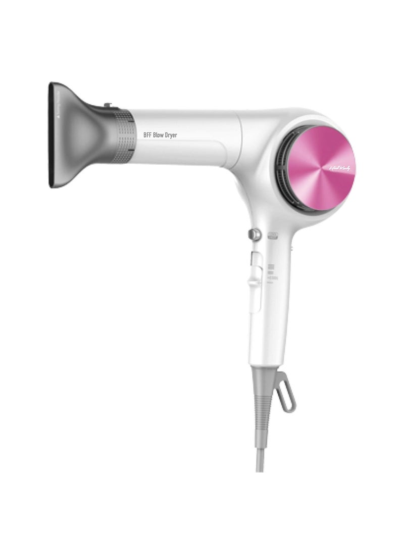 Head Kandy BFF Professional Hair Blow Dryer Pink  Tourmaline Infused  No Frizz Turbo Mode Dry in Only 3 Minutes  Lightweight 