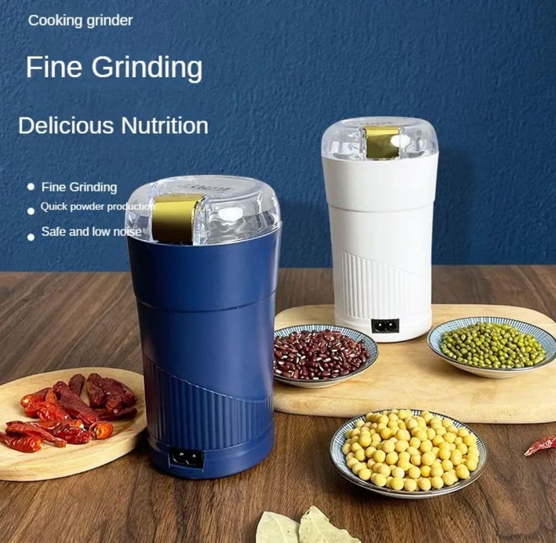 Electric Grinder 220V Household Mini Spice Grinder Coffee Bean Grinder Crush Stainless Steel Grinder 150W (Black) - Image 4