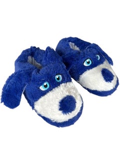 Liger Cute Dog Figured Kids Slippers Blue  - Image 3