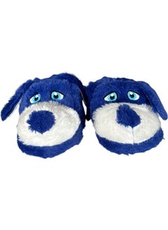 Liger Cute Dog Figured Kids Slippers Blue  - Image 4