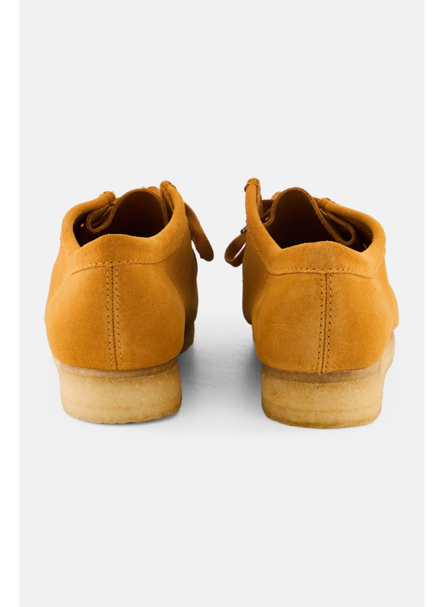 clarks Men Wallabee Lace Up Shoes, Mustard  - Image 2