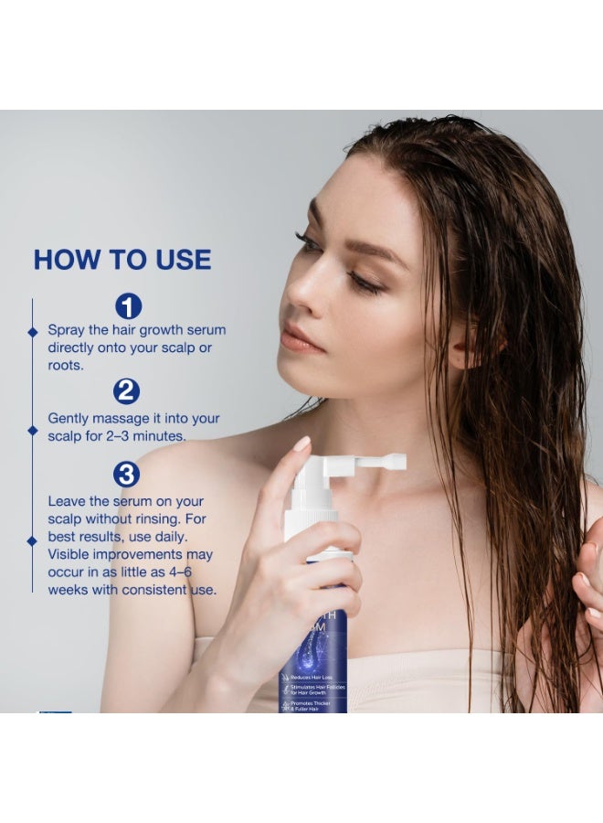 VENANOCI Hair Growth Oil Spray: with Rosemary, Biotin, Batana Oil & Rice Water – Natural Anti-Hair Loss Treatment for Thinning Hair – Promotes Thicker, Fuller Hair for Women & Men – All Hair Types Size: 2 Fl Oz (Pack of 1) - Image 5