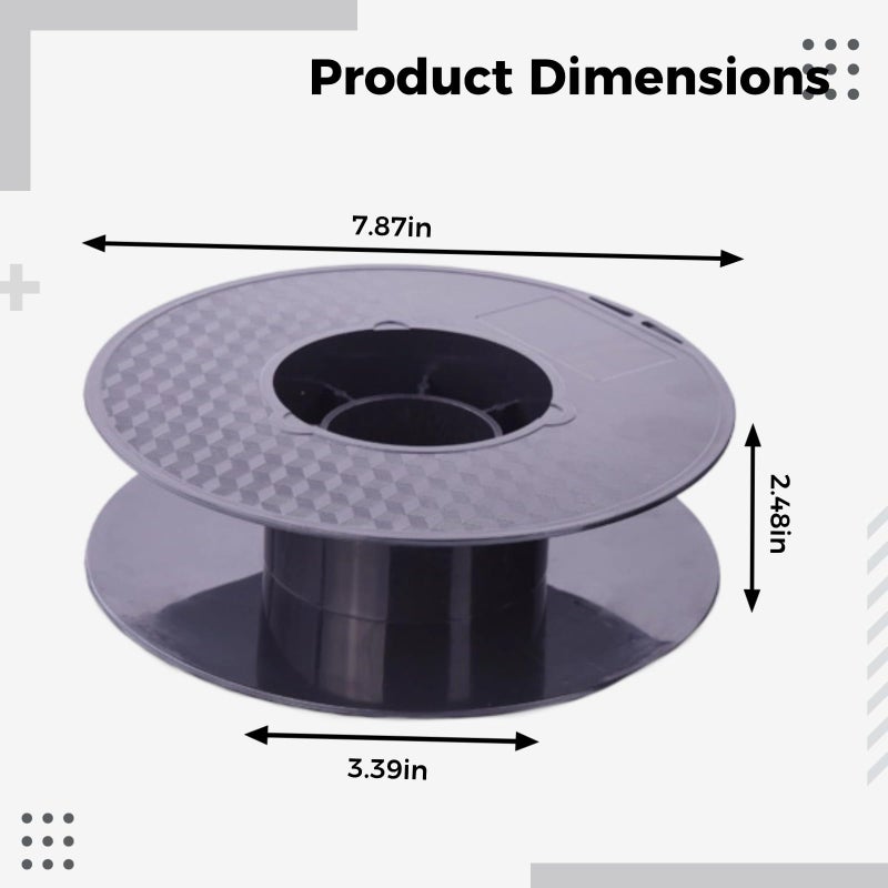 Empty Filament Spool 200mm 7.9 Inch 1 Kg Reusable with Label Area for 3D Printer - Image 5